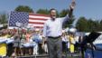 Republican presidential candidate and former Massachusetts Gov. Mitt Romney campaigns at Van Dyck park in Fairfax, Va., Sept. 13, 2012. 