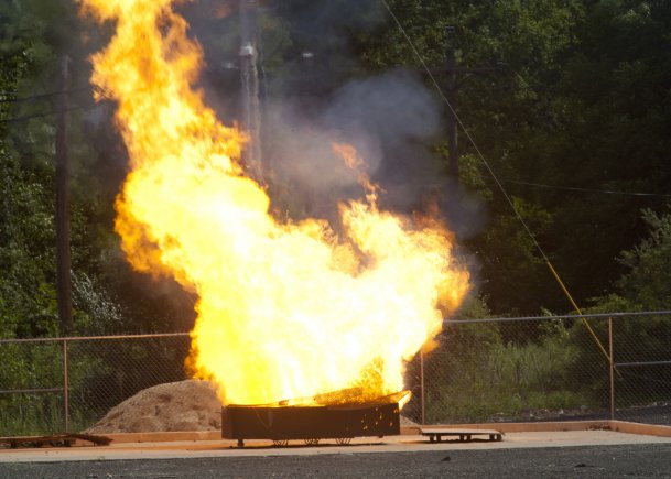 A new incinerator that became operational in June 2011 greatly reduced the need for open burning to dispose of waste produced from research and development activities at Picatinny Arsenal, N.J.