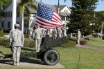 Detail lowers flag during 9/11 Ceremony