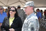 Gen. Martin E. Dempsey, chairman of the Joint Chiefs of Staff, and Katherine Hammack...