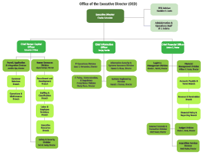Office of the Executive Director Organization Chart
