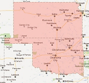 Oklahoma Area Map - click to view