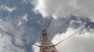 A wind data mast measures wind at the site near Lake Turkana [LTWP]    