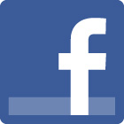 Facebook's "F" logo and hyperlink to HKNC's Facebook page