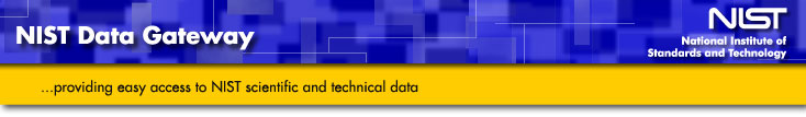 NIST Data Gateway providing easy access to collections of NIST standard reference data