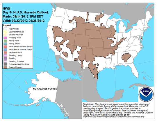 United States 8-14 Day Hazards Outlook