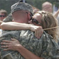 Family embracing