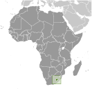 Location of Lesotho