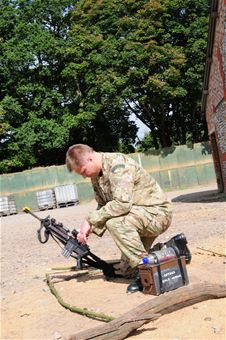 100th SFS trains alongside RAF regiments, aid in wartime preparation