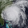 Arial view of a hurricane