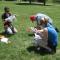 collecting samples from one of our urban park sites