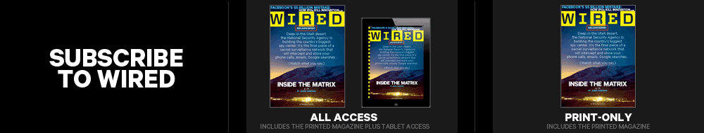 Subscribe to Wired Magazine