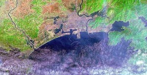 Landsat data, acquired by the U. S. Geological Survey on March 20, 2011 show the Sendai, Japan region.