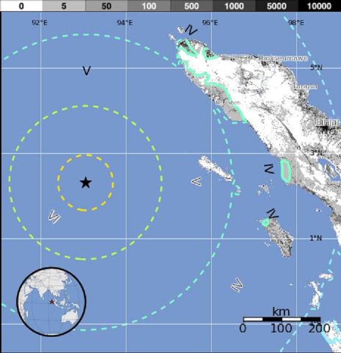 Magnitude 8.6 Earthquake Strikes Northern Sumatra, Indonesia