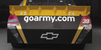 Photo of the #39 U.S. Army Chevy Impala’s rear bumper