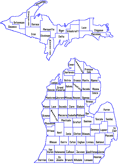 Michigan State Map