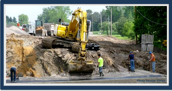 Warm mix asphalt laydown operation in Yellowstone National Park