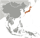 Location of Japan