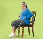 Seated row resistance exercise. - Click to enlarge in new window.