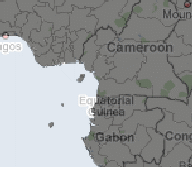 Segment of a map showing country and regional borders.