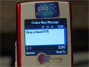 Have You Heard displayed as cellphone text message