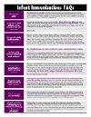 Flyer: Common Questions Parents Ask About Infant Immunizations in English