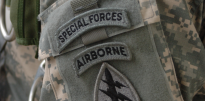 Special Forces patch with Special Forces and Airborne tabs