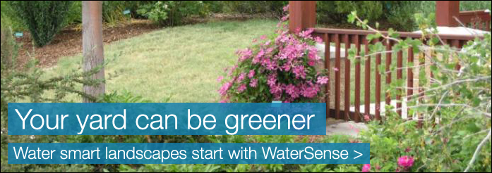 Your lawn can be greener. Water Smart landscape starts with WaterSense.