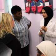 Opening of the Al Juneid Women’s Center in the Nablus area of the West Bank. 