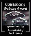 Graphic: Outstanding Website Award 2007 sponsored by Disability Network.