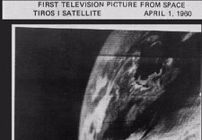 One of the first satellite images. Click for a full version.