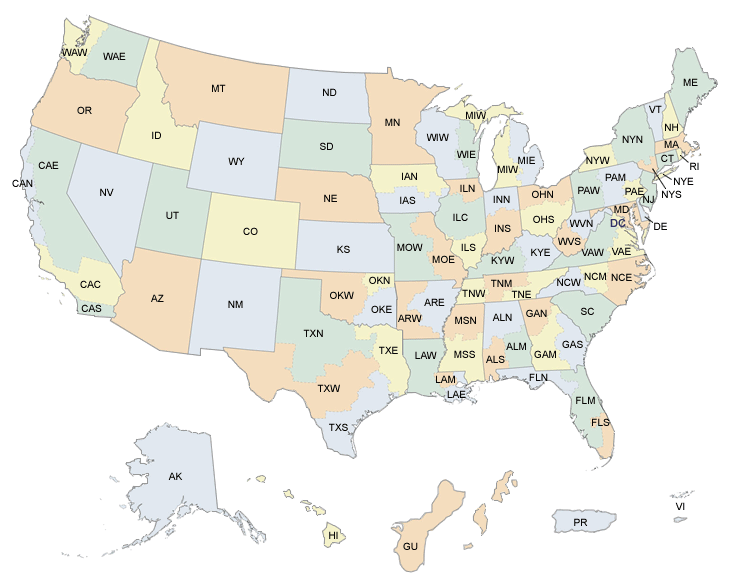 USAO District Map