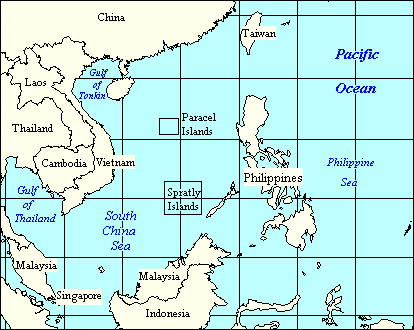 Map of South China Sea