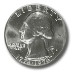 Shiny Bicentennial Quarter obverse