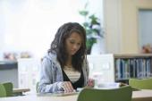 Woman working at desk