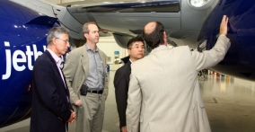 Secretary Locke visited Embraer's Manufacturing Facility