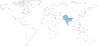 Global map - South Asia