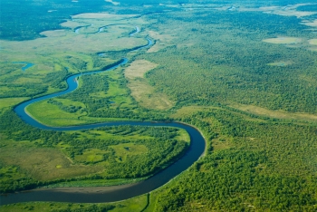 Aerial view, Bristol Bay Lowlands (Alaska)