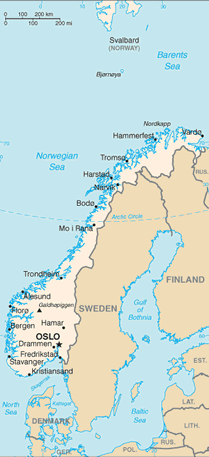 Map of Norway