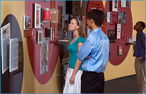 Visitors explore the David J. Sencer CDC Museum