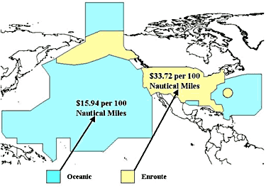 Map of U.S.-Controlled Airspace