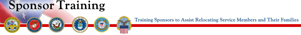 eSponsorship Application Training, Training Sponsors to Assist Relocating Service Members and Their Families