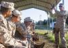 Command element trains in pistol skills