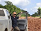 Image of researcher Robert Walker on left and project manager Eugenio Arima on right.