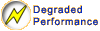  - Degraded Performance (a lightning bolt)