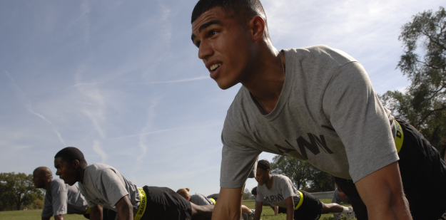 Soldados del U.S. Army durante entrenamiento militar