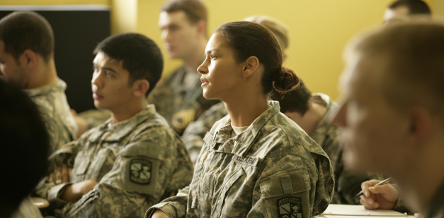 Soldados del U.S. Army en clase