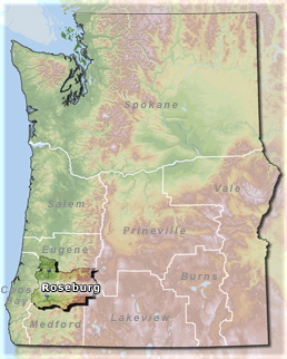 Roseburg district map