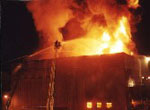 Cold-Storage and Warehouse Building Fire
