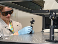 Image: Scientist working in a lab.